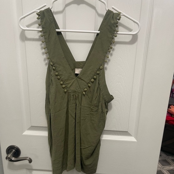 LOFT tank top, extra small green - Picture 1 of 11